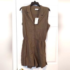 Linen Blend Romper